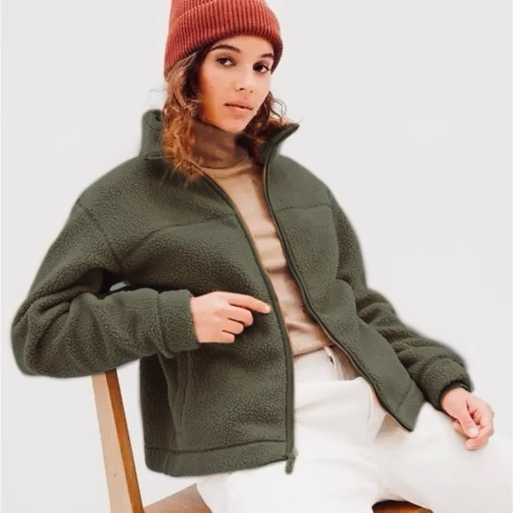 GAP Sherpa Fleece Full-Zip Jacket